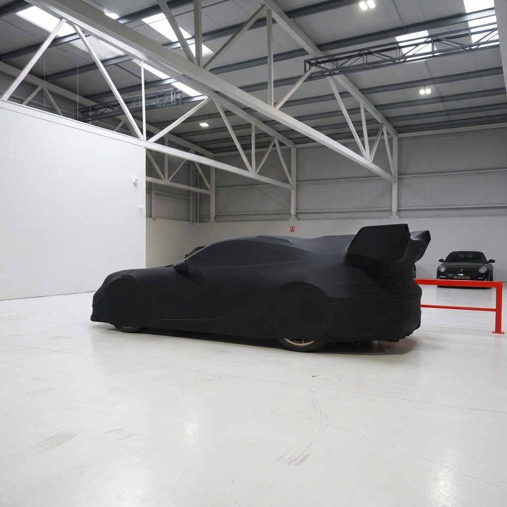 Housse de Protection Sur Mesure pour Porsche 911 (992) GT3 RS avec Kit Manthey : Élégance et Protection Absolue