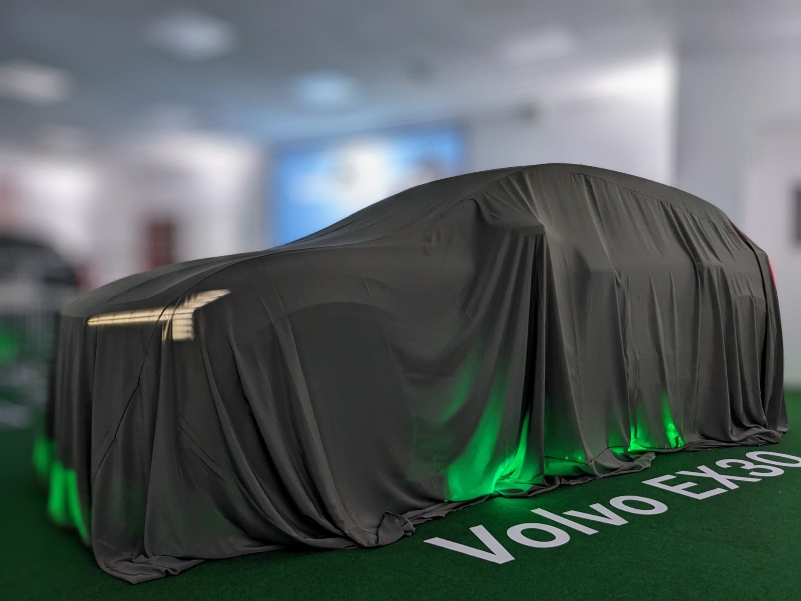 Volvo showroom drapes