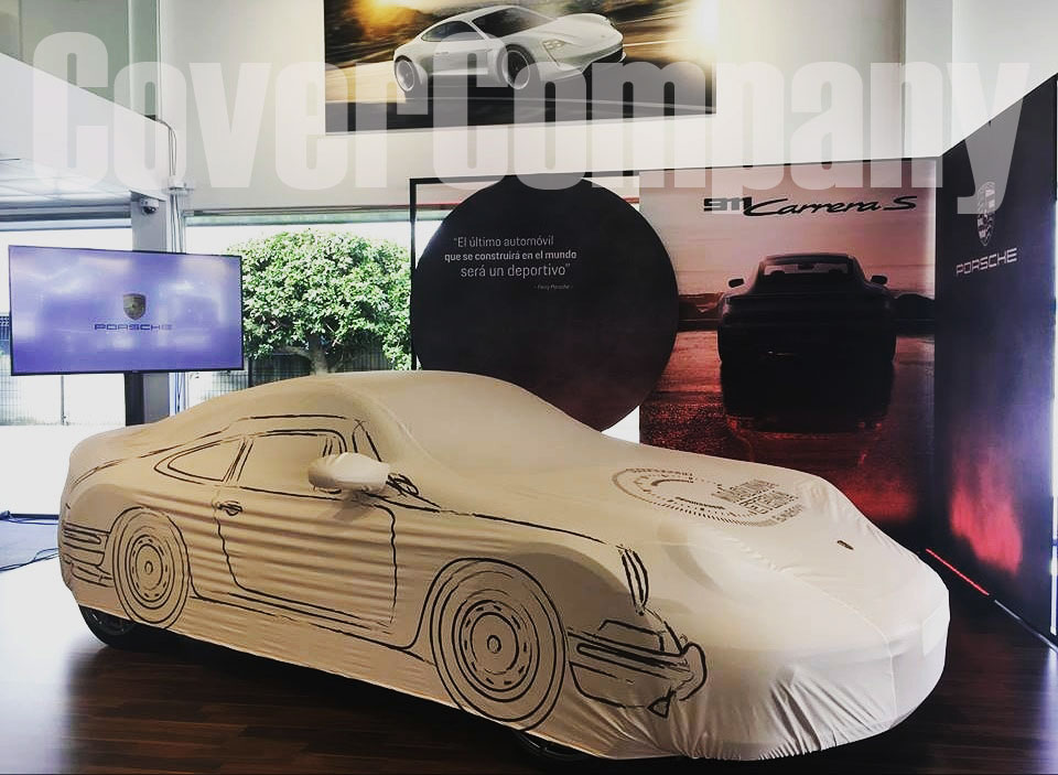 Car presentation cover for Porsche 992